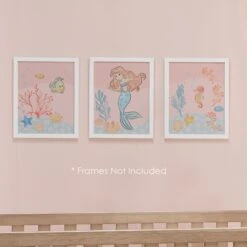The Little Mermaid Unframed Wall Art -Lambs & Ivy disney 27s little mermaid unframed wall art lifestyle