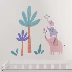 Elephant Dreams Wall Decals -Lambs & Ivy elephant dreams wall decal lifestyle