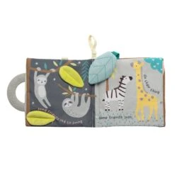 Jungle Friends Soft Book W/ Elephant Plush Gift Set -Lambs & Ivy elephant soft book c