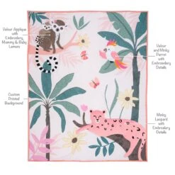 Enchanted Safari 3-Piece Crib Bedding Set -Lambs & Ivy enchanted safari quilt calllout