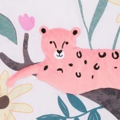 Enchanted Safari 3-Piece Crib Bedding Set -Lambs & Ivy enchanted safari quilt detail b