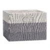 Gray Ombre Collapsible Storage Basket