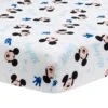 Forever Mickey Mouse Fitted Crib Sheet 1 Forever Mickey Mouse Fitted Crib Sheet -Lambs & Ivy forever mickey mouse sheet