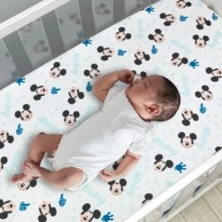 Forever Mickey Mouse 3-Piece Crib Bedding Set -Lambs & Ivy forever mickey mouse sheet baby