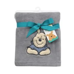 Forever Pooh Baby Blanket -Lambs & Ivy forever pooh blanket pkgf w