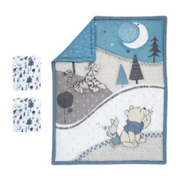 Forever Pooh 3-Piece Mini Crib Bedding Set -Lambs & Ivy forever pooh mini crib 3pc set