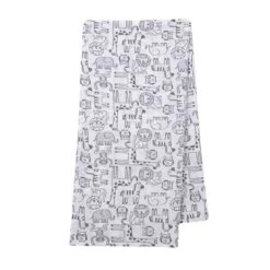 5 Piece Gray/White Baby Gift Set -Lambs & Ivy gift bag gray swaddle