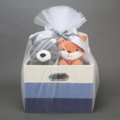 Luxury Blue 5-Piece Baby Gift Basket