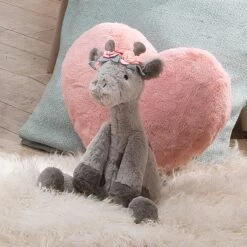 Giraffe And A Half Plush - Skylar -Lambs & Ivy giraffe and a half plush lifestyle