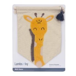 Giraffe Canvas Banner Wall Art -Lambs & Ivy giraffe banner pkg