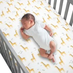 Lambs & Ivy -Lambs & Ivy giraffe sheet baby