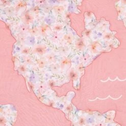 Girls Rule The World 4-Piece Crib Bedding Set -Lambs & Ivy girls rule the world quilt detail