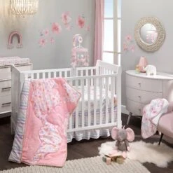 Girls Rule The World 4-Piece Crib Bedding Set