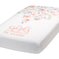 Girls Rule The World 4-Piece Crib Bedding Set -Lambs & Ivy girls rule the world sheeta