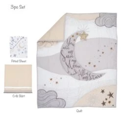 Goodnight Moon 3-Piece Crib Bedding Set -Lambs & Ivy goodnight moon 3pc set callout