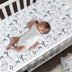 Happy Jungle 5-Piece Crib Bedding Set -Lambs & Ivy happy jungle sheet baby 827fa24f 2173 4e78 b116 c2dfcd232ad5