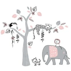 Happy Jungle 5-Piece Crib Bedding Set -Lambs & Ivy happy jungle wall decal