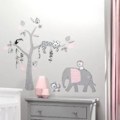 Happy Jungle 5-Piece Crib Bedding Set -Lambs & Ivy happy jungle wall decal lifestyle