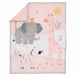 Jazzy Jungle 3-Piece Crib Bedding Set -Lambs & Ivy jazzy jungle quilt fold a a