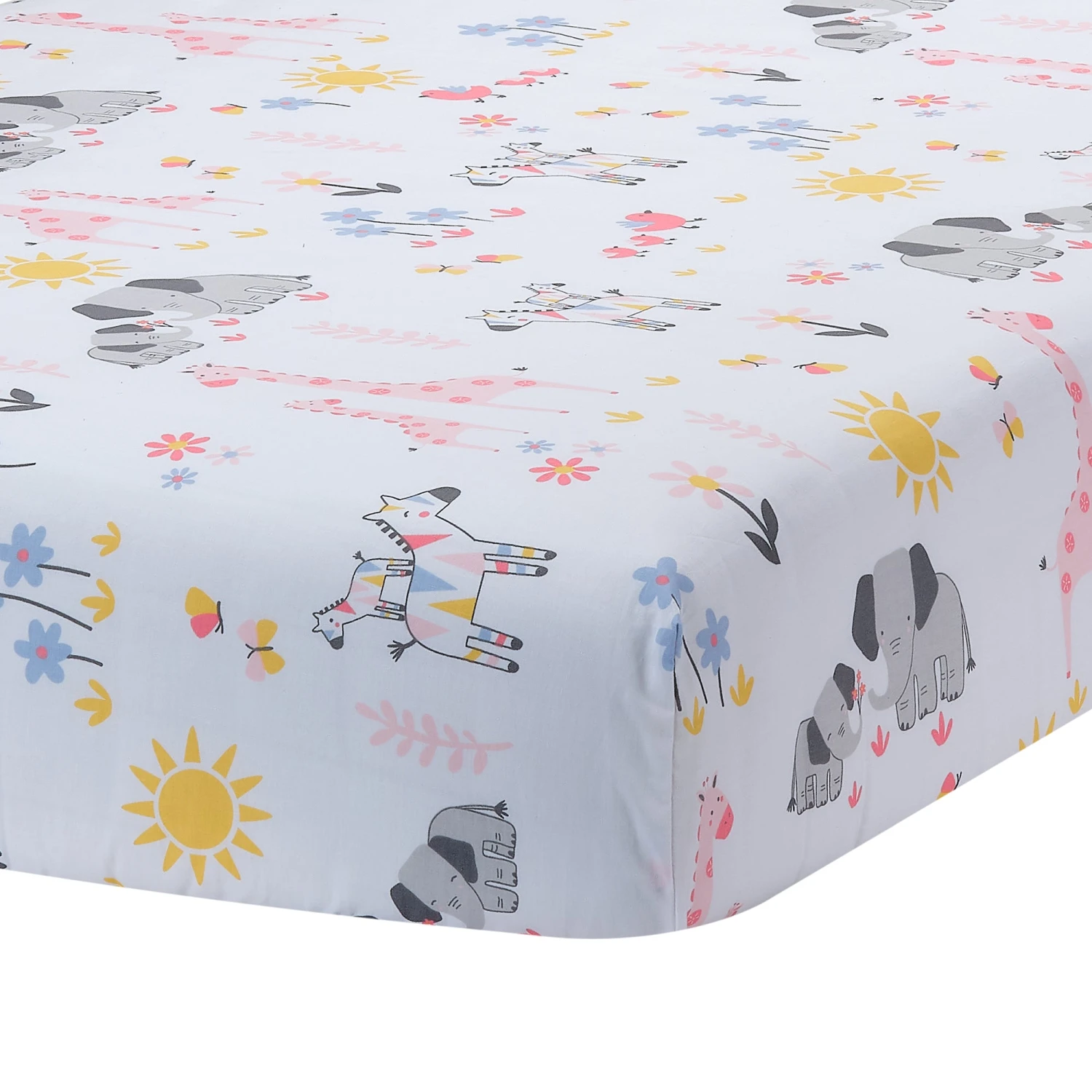 Jazzy Jungle Cotton Fitted Crib Sheet 3 Jazzy Jungle Cotton Fitted Crib Sheet