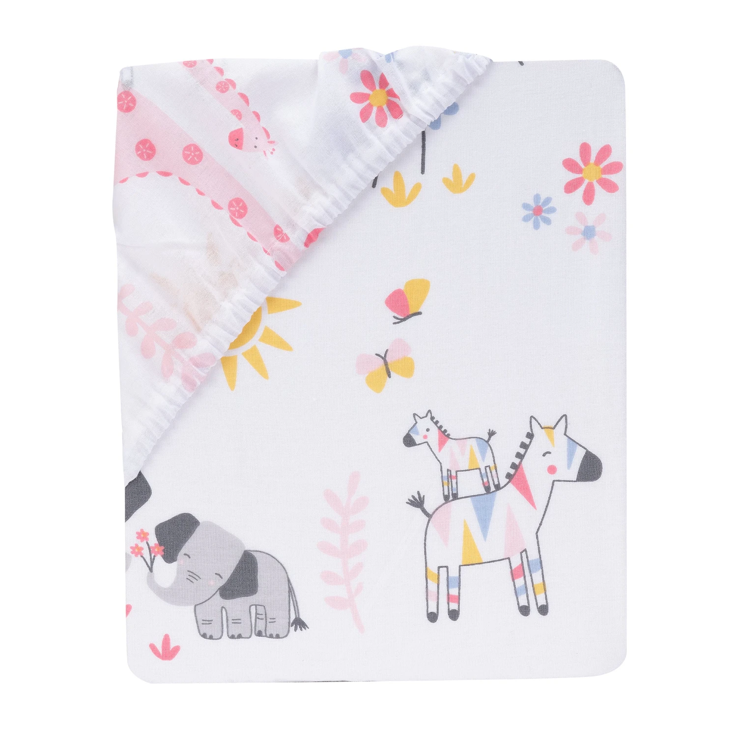Jazzy Jungle Cotton Fitted Crib Sheet 5 Jazzy Jungle Cotton Fitted Crib Sheet - Image 3