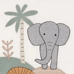 Jungle Adventure 3-Piece Crib Bedding Set -Lambs & Ivy jungle adventure quilt detail a