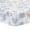 Jungle Adventure Cotton Fitted Crib Sheet -Lambs & Ivy jungle adventure sheet