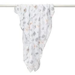 Jungle Adventure Cotton Muslin Swaddle Blankets -Lambs & Ivy jungle adventure swaddle a drape