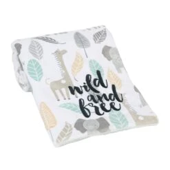 Jungle Friends Baby Blanket -Lambs & Ivy jungle friends blanket roll 2024