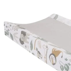 Jungle Friends Changing Pad Cover -Lambs & Ivy jungle friends cpc 2022 detail a
