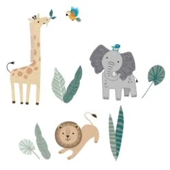 Jungle Friends 5-Piece Crib Bedding Set -Lambs & Ivy jungle friends wall decal