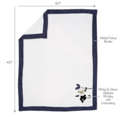 Jungle Party Baby Blanket -Lambs & Ivy jungle party blanket full fold callout