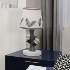 Jungle Party Lamp With Shade & Bulb -Lambs & Ivy jungle party lamp lifestyle