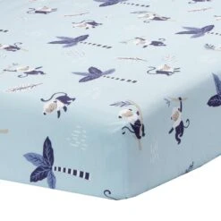 Jungle Party Cotton Fitted Crib Sheet