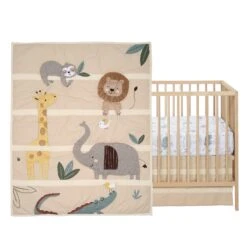 Lambs & Ivy -Lambs & Ivy jungle story 3pc set crib