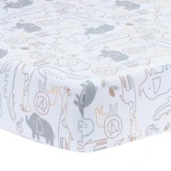 Jungle Story 3-Piece Crib Bedding Set -Lambs & Ivy jungle story sheet