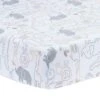 Jungle Story Cotton Fitted Crib Sheet -Lambs & Ivy jungle story sheet d94defdc 69ae 42e8 9566 907a0d57723b