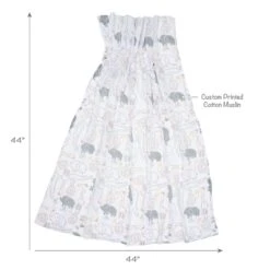 Jungle Story Cotton Muslin Swaddle Blankets -Lambs & Ivy jungle story swaddle blankets animal full callout