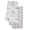 Jungle Story Cotton Muslin Swaddle Blankets -Lambs & Ivy jungle story swaddle blankets full fold