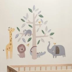 Jungle Story Wall Decals -Lambs & Ivy jungle story wall decal lifestyle