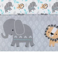 Jungle Fun 3-Piece Crib Bedding Set -Lambs & Ivy jungle 20fun dust 20ruffle