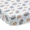 Jungle Fun Fitted Crib Sheet -Lambs & Ivy jungle 20fun sheet ff9e7f84 ad5c 4684 95d1 f80b66bf455c