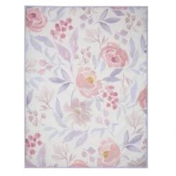 Lavender Floral 3-Piece Crib Bedding Set -Lambs & Ivy lavender floral quilt