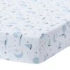 Little Skipper Cotton Fitted Crib Sheet -Lambs & Ivy lil 27 skipper sheet