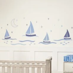 Little Skipper Wall Decals -Lambs & Ivy lil 27 skipper wall decal lifestyle