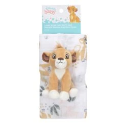 Lion King Swaddle Blanket & Plush Gift Set -Lambs & Ivy lion king swaddle mini plush pkg