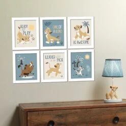 Lion King Unframed Wall Art -Lambs & Ivy lion king unframed art lifestyle