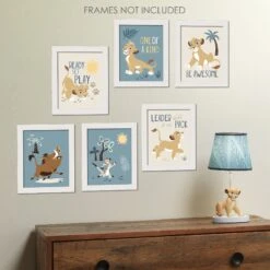 Lion King Unframed Wall Art -Lambs & Ivy lion king unframed art lifestyle a