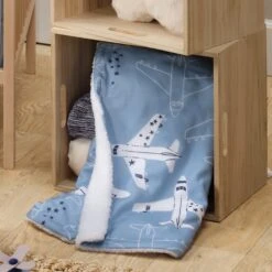 Little Aviator Baby Blanket -Lambs & Ivy little aviator blanket lifestyle