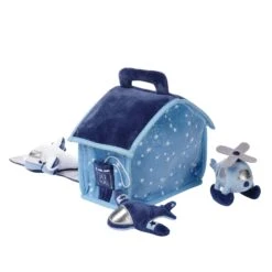 Interactive Airport Plush Play Set -Lambs & Ivy little aviator plush set c